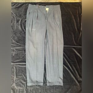 Corneliani Gray Dress Pants with Pleated Waist